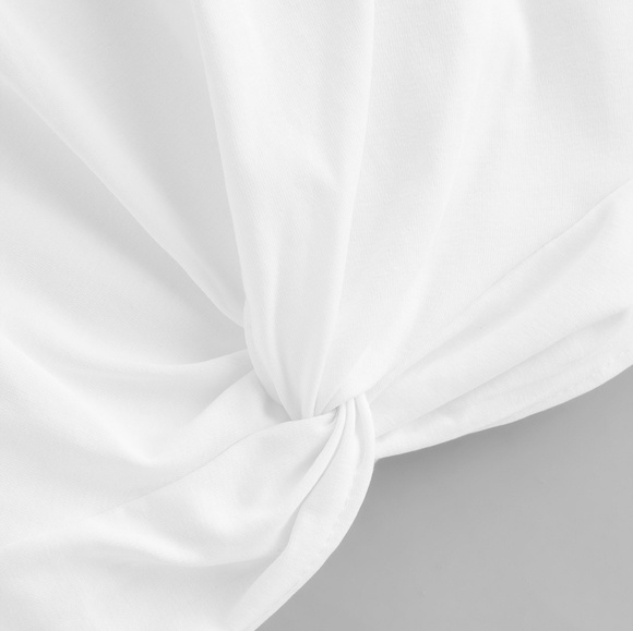 ❗One left❗White twisted front crop top - Picture 3 of 4
